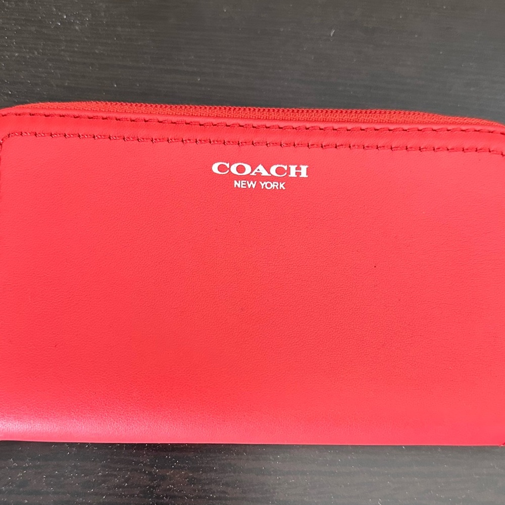 Coach summer orange wallet/ wristlet
